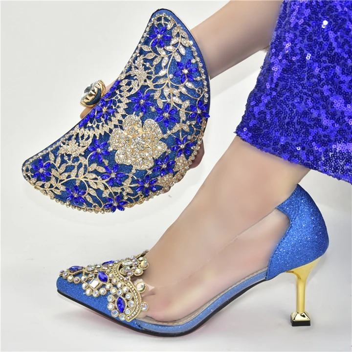 

AX6290 New arrival Fashion design Shoes And Bag Set For weeding party