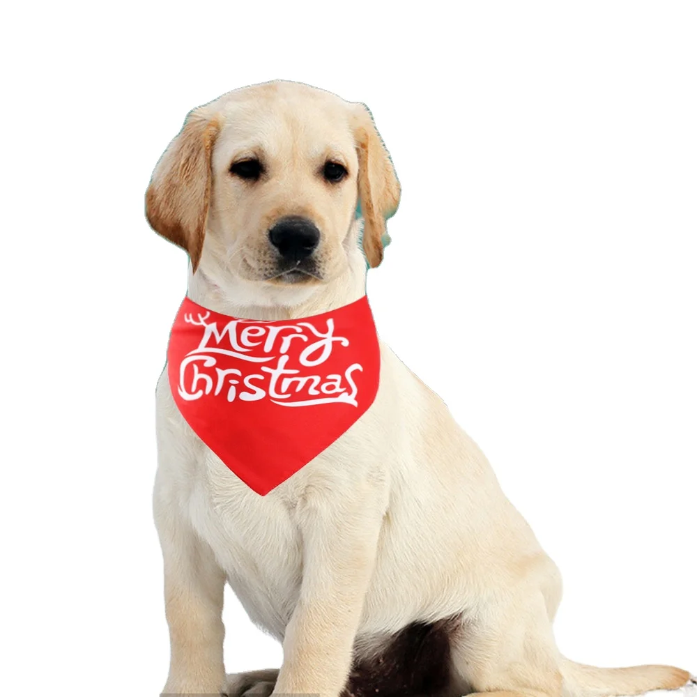 

Wholesale Hot Selling Factory Soft Fashion Funny Pet Christmas Triangle Neck Scarf