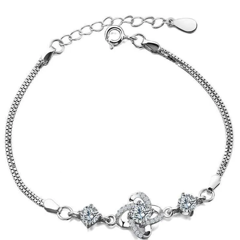 

The latest bracelet, simple fashion bracelet wholesale, Silver color