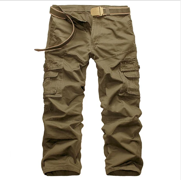 

100% cotton six pockets zipped custom wholesale men's trousers man cargo pants casual pants for men