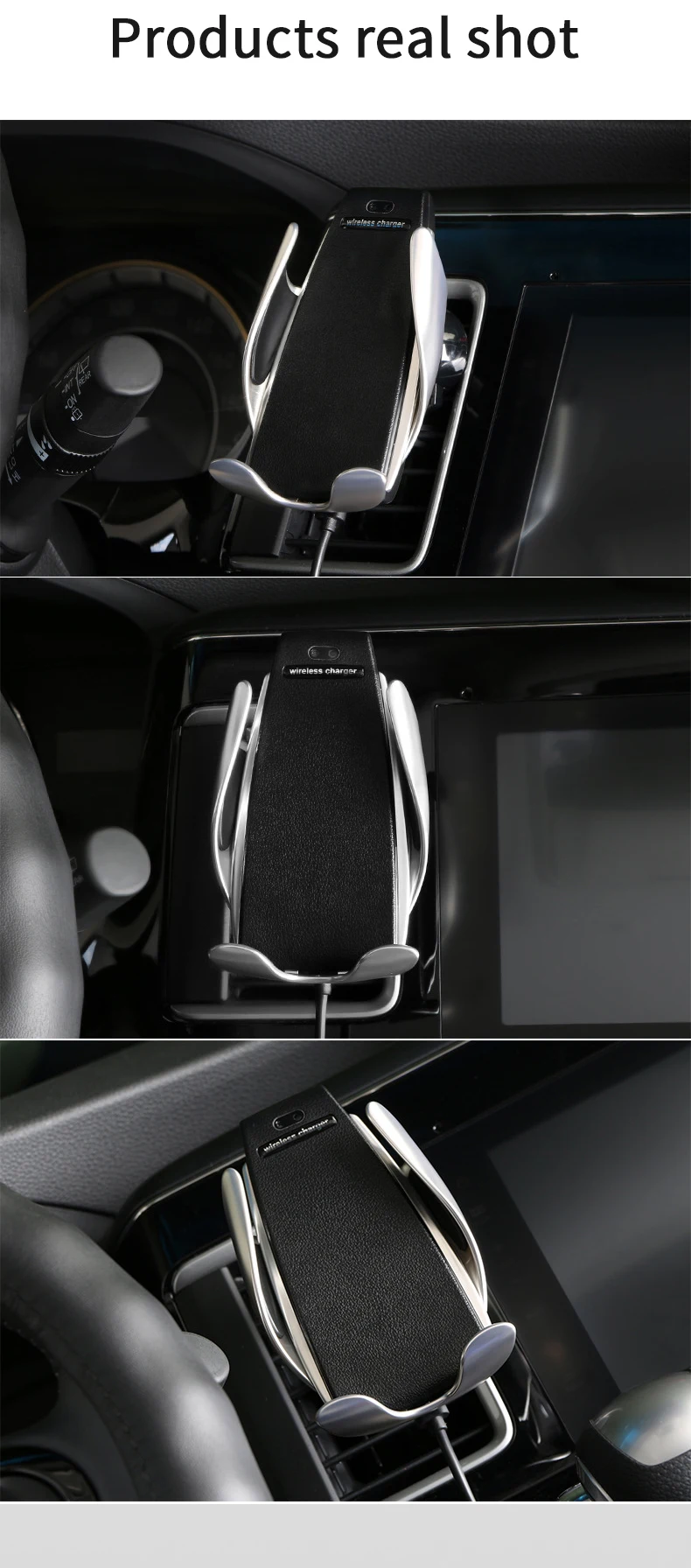 New Product Car Charger Factory Custom Wholesale Automatic Holder 4-6 Inches Mobiles Phone Holder 10W Fast Wireless Car Charger