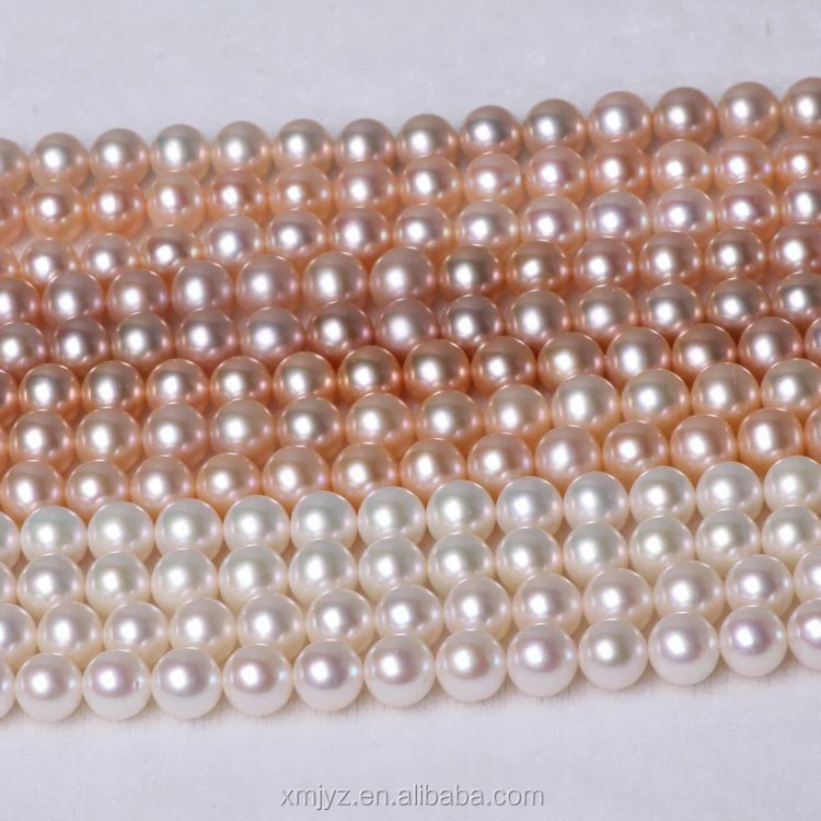 

ZZDIY108 Freshwater Pearl 8-9Mm Round Beads T.Aa1 Strong Light Semi-Finished Pearl Strand Necklace Wholesale
