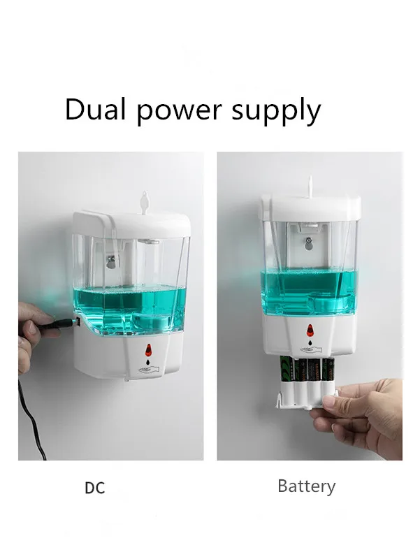 Shemax Hand Sanitizer Dispenser, Wall Mounted Automatic Commercial Liquid Soap Dispenser Gel Touchless Hand Soap Sanitizer