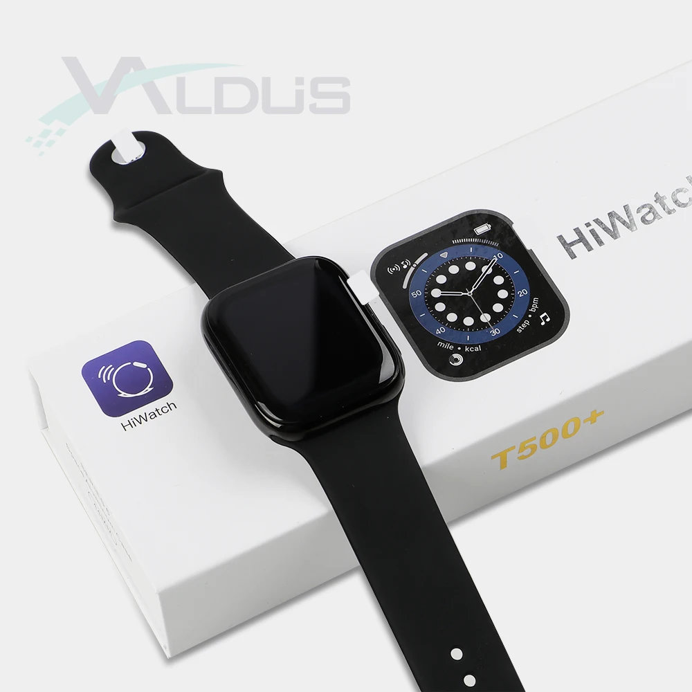

Valdus T500+ price hiwatch reloj inteligente montre waterproof iwo smartwatch t500 plus smart watch series 6 7