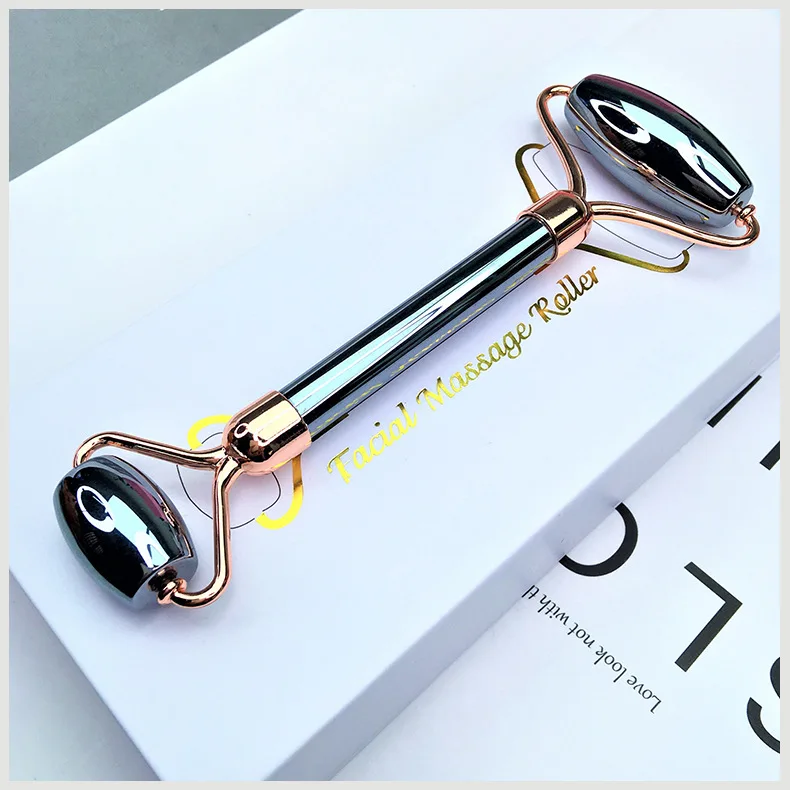 

Jade Stone Facial Massage Roller For Face Natural Massager Terahertz Stone Massage Face Lift Fashion Facial Roller