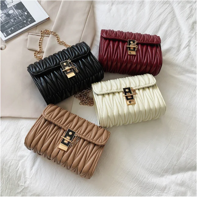 

Lattice PU Small Chain Bag Shoulder For Women 2021 Mini Phone Fashion Crossbody Bag Female Trend Handbag Messenger Bags #1239
