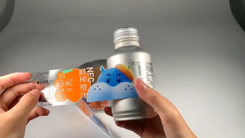 Bottle Labels Printing Sticker Custom Logo Waterproof Paper Beverage