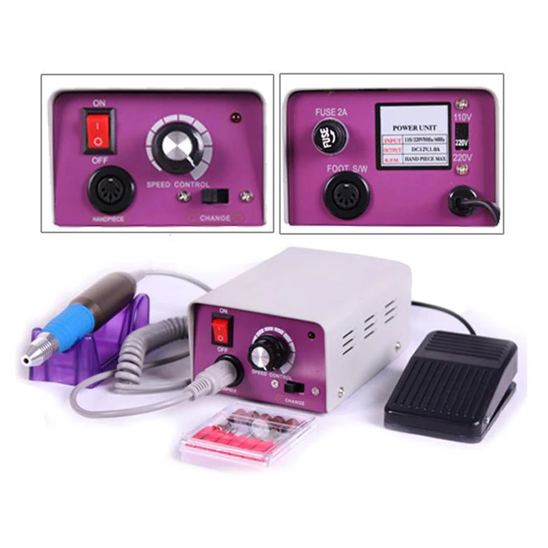 

Hot sell professional Electric False Acrylic Nail File Drill Manicure Pedicure Machine 25000rpm