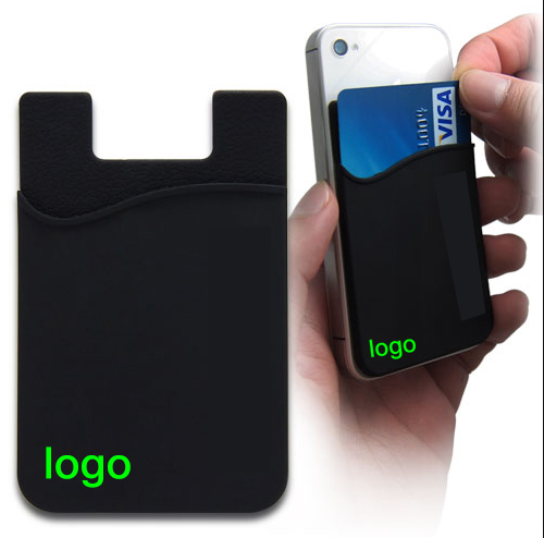 

2020 Promotional gifts custom 3m sticker mobile phone silicone card holder, Any color
