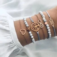 

2019 new design ladies bracelet natural stone beads bracelet love number 8 life tree turtles wisdom tree bangles for women