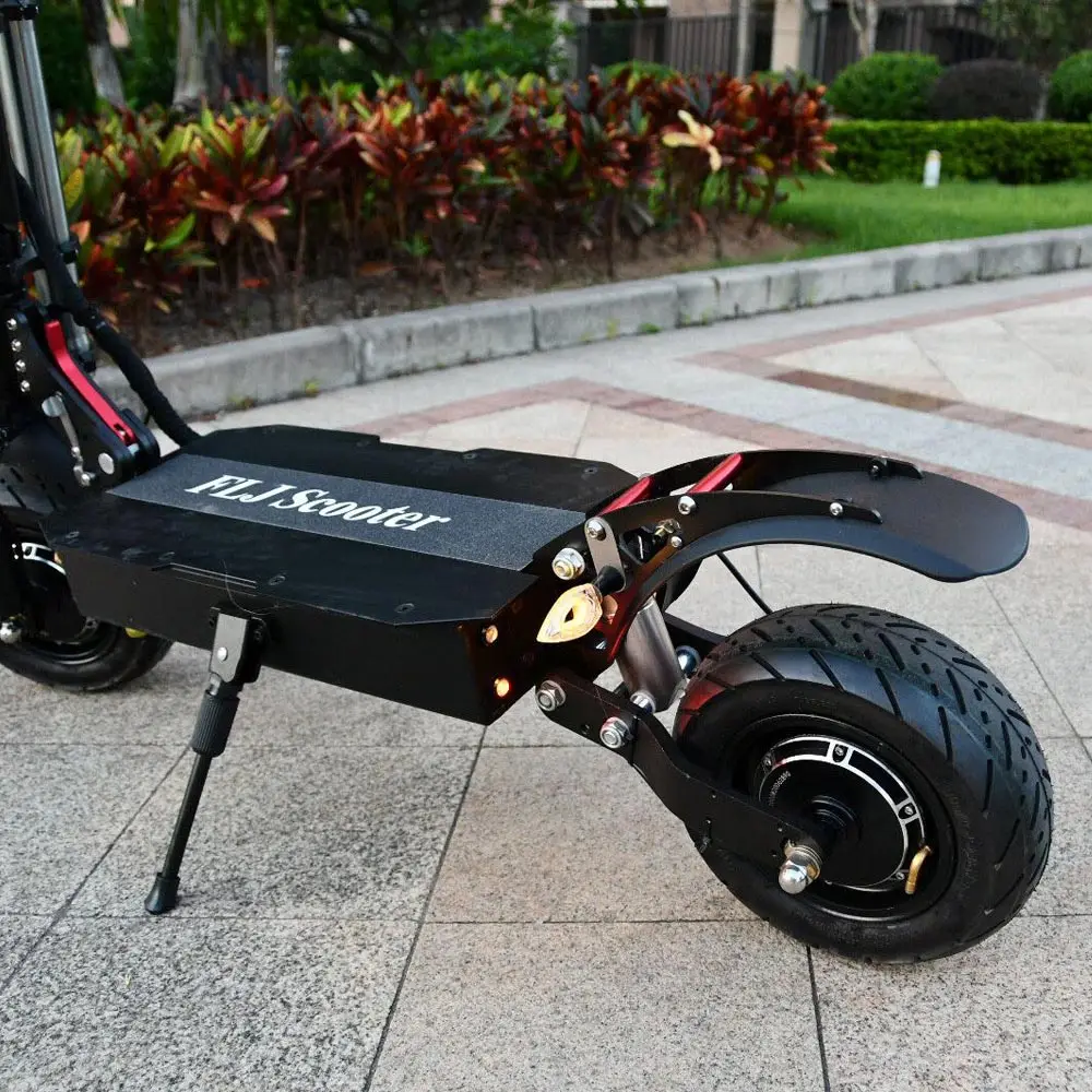 

FLJ Hot sport style two wheel electric scooter adult with 11inch fat tire 60v 6000w dual motor electric scooter