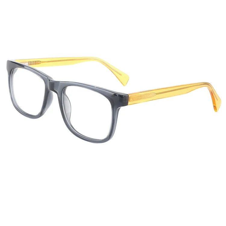 

2021 Premium Unisex Square Colorful Oversized Acetate Glasses Frame With High Quality, 4 colors
