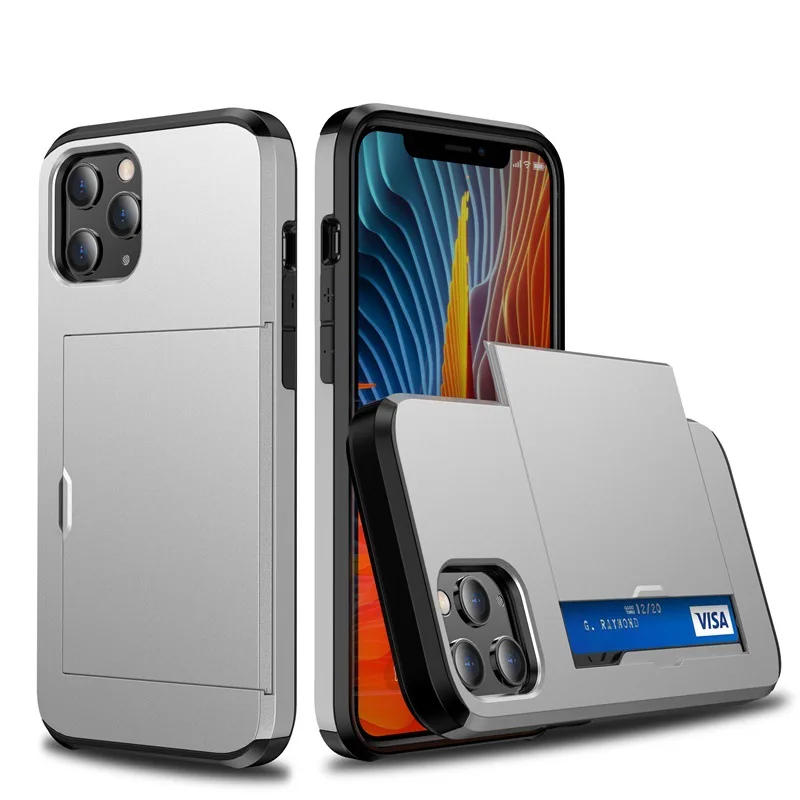 

Credit Card Slot Phone Case Leather Magnetic Credit Card Phone Holder For Magsaf For Iphone 12 Wallet Case For Iphone 12 Pro Max, Customized color