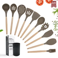 

Hot seller home and kitchen accessories 10 pcs silicone kitchen utensils set