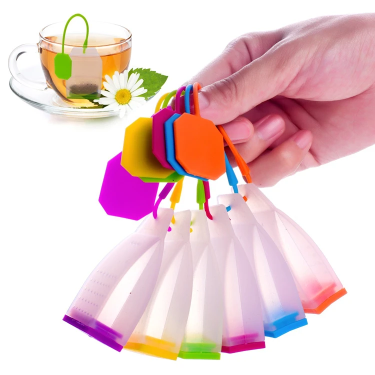 

Amazon factory direct sales silicone bag shape loose tea infuser wholesale Filters strainer tea infusers for loose tea, Available for panton colores