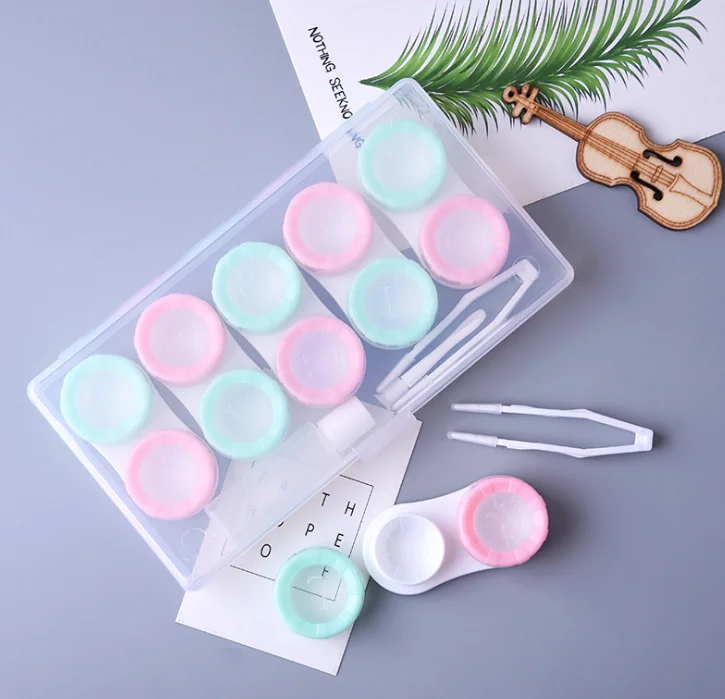 

Contact Lenses Eye Case Contact Lens Box Women Travel Container Protector Accessories, Picture