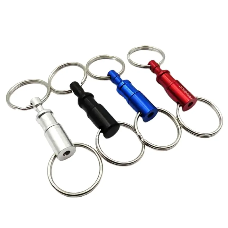 

Multi Pull-Apart Removable Handy Key Ring Quick Release Pull-open Key Chain Aluminum Alloy Double Detachable Keychain