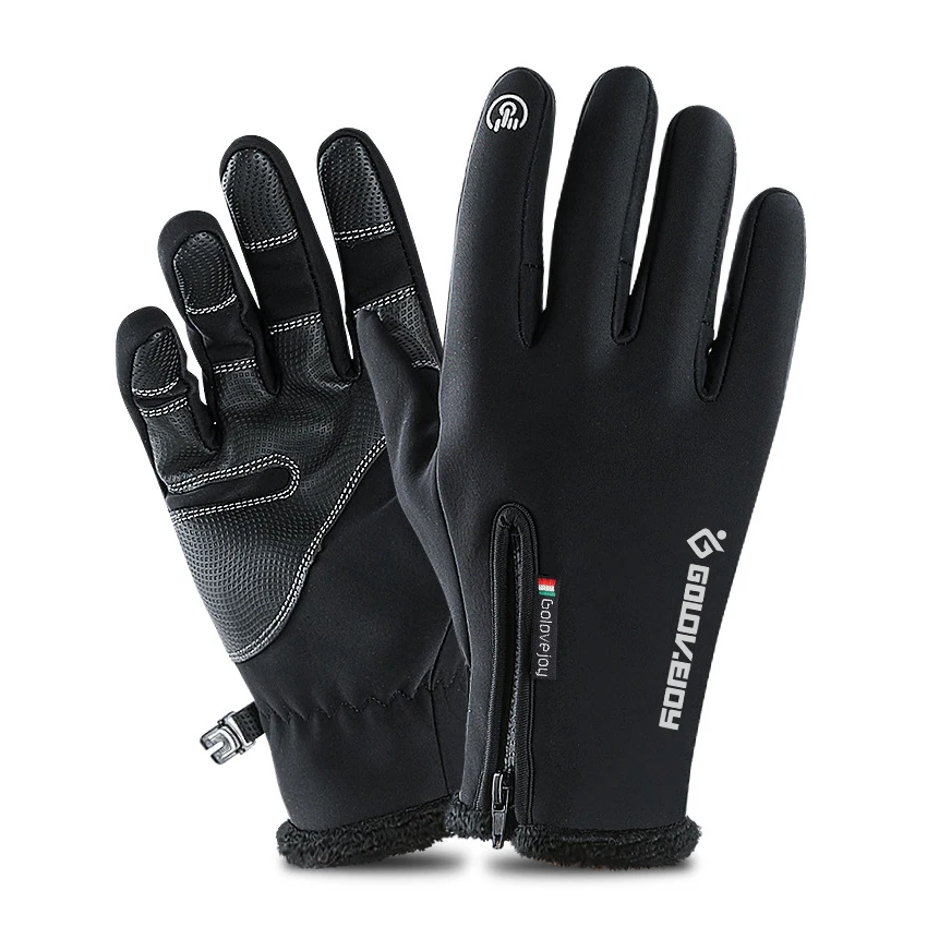 
Factory Direct Wholesale Cold-proof Waterproof Winter Gloves Cycling Fluff Warm Gloves For Touchscreen Cold Weather 
