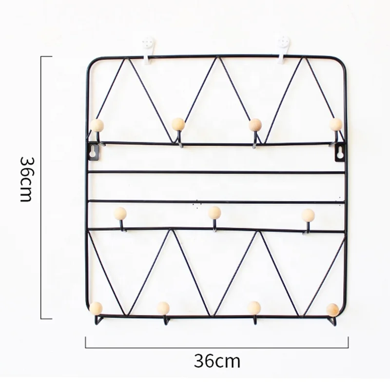 

Factory wholesale Bedroom Bathroom aluminum alloy folding clothes decorative metal shelf clothes hook, Original wood color