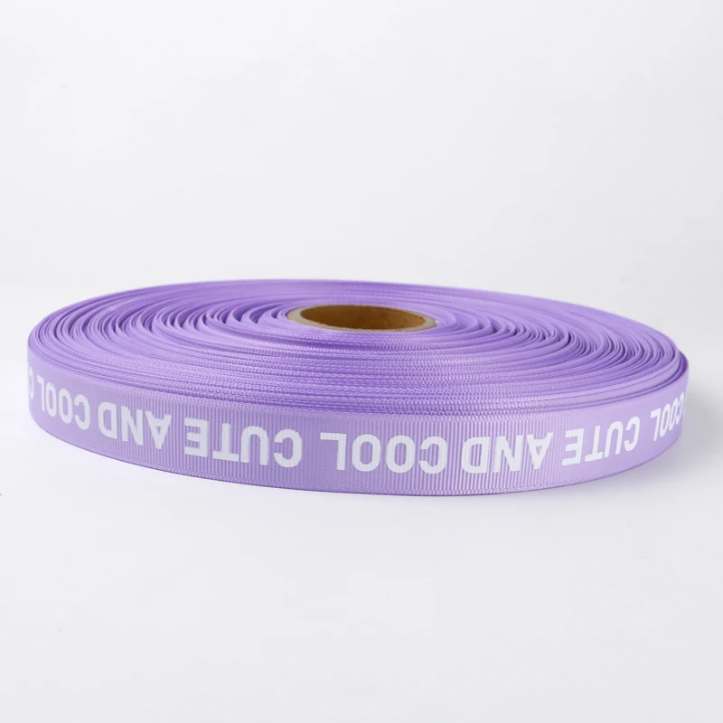 

Custom Polyester Printed Grosgrain Ribbons With Custom Logo, Customized