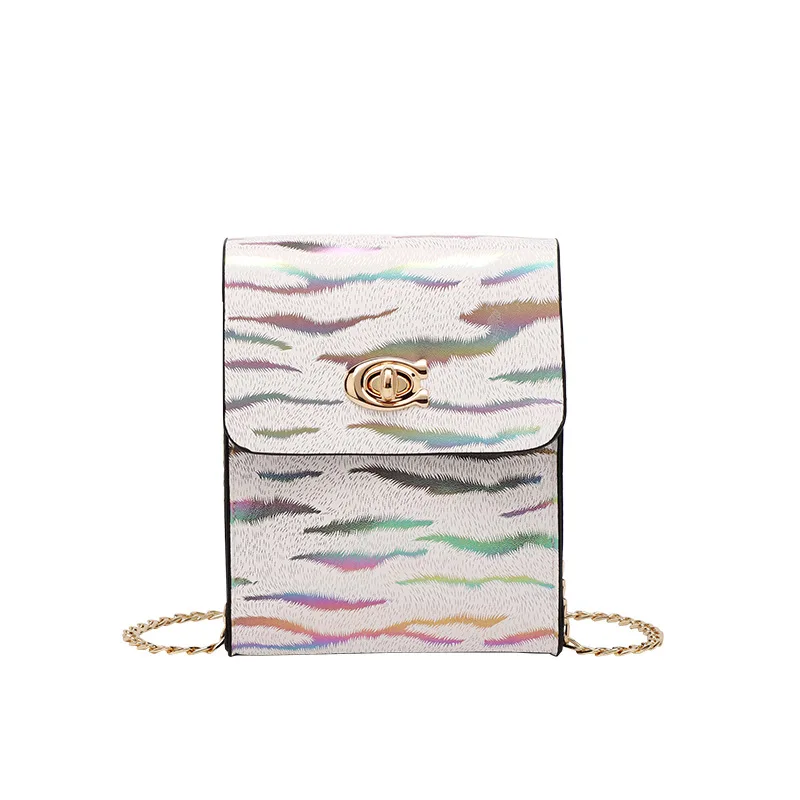 

2021 new fashion girls mobile phone bag small women chain sling bag, As picture