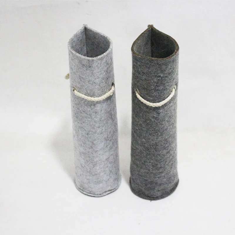 factory supply customized size felt insulated bag bottle