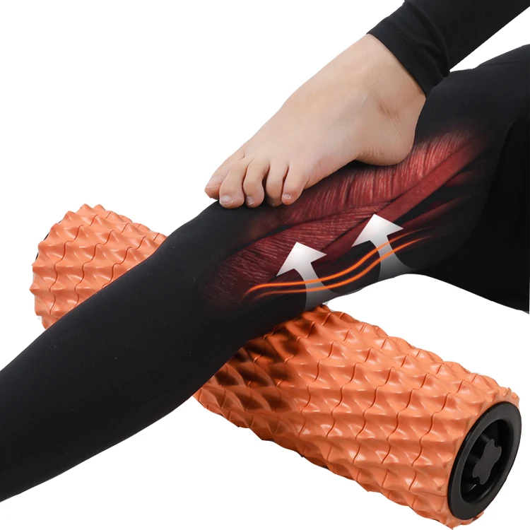 

dropshippng heated muscle massage grid high density foam roller set, Grey or customized