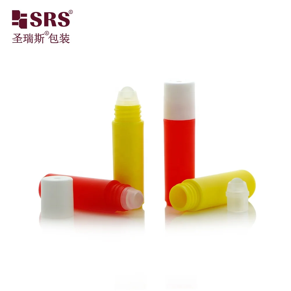 

In Stock 2ml Mini Roller Ball Bottle Red Green Yellow Natural Transparent Empty Vials