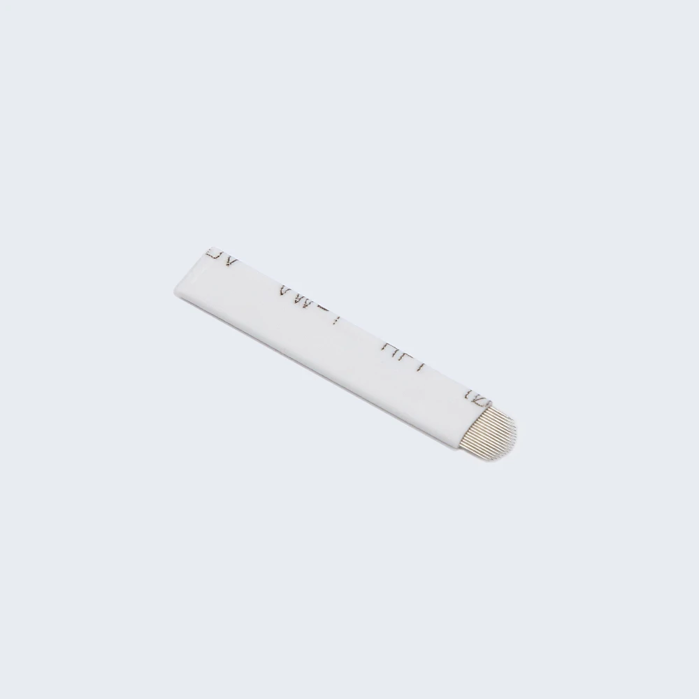 

FD-019-9 Face Deep STANDARD Flexi Blade Disposable 9 Needles For Microblading Eyebrow Tattoo, White