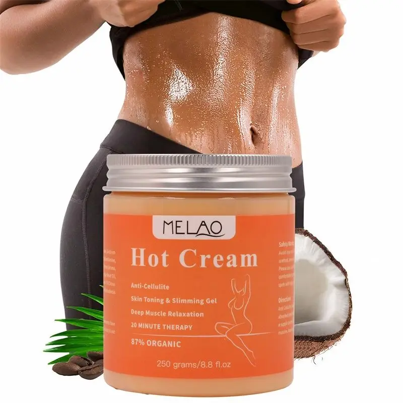 

MELAO Hot Cream Slimming Cellulite Firming Cream, Body Fat Burning building Massage Gel Weight Losing for Shaping Waist, Abdomen, Orange