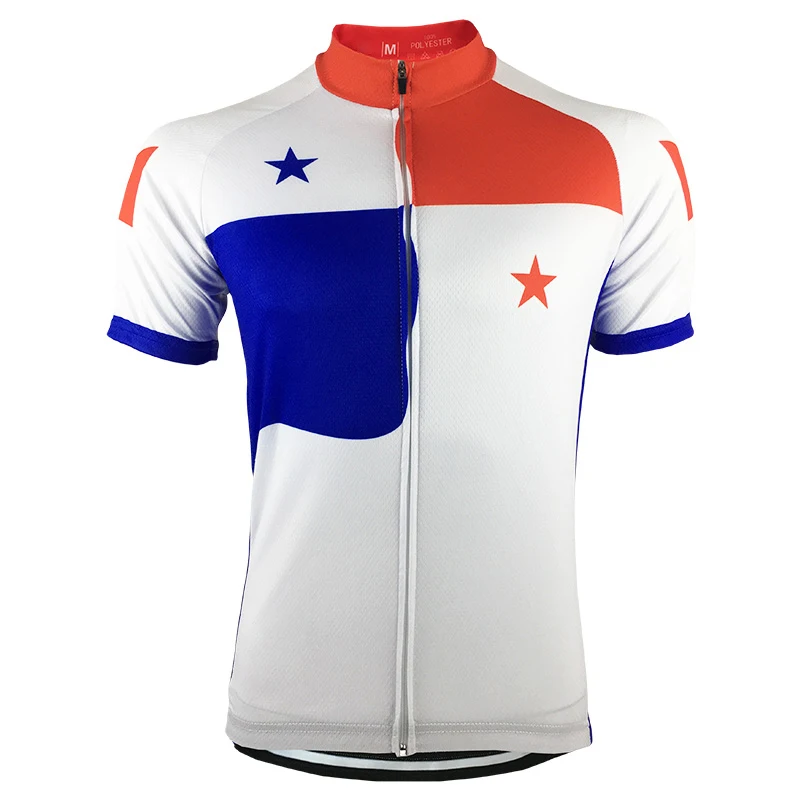 

HIRBGOD HI112 Panama Flag Cycle Jersey Men Short Sleeve Bike Jersey Comfortable Cycling Jersey Plus Size Cycling Wear