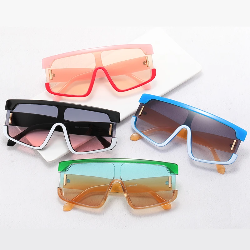 

2021 New Arrivals Custom One Piece Sunglasses Shades Men Women Sunglasses Designer Trendy Fashion Sun Glasses