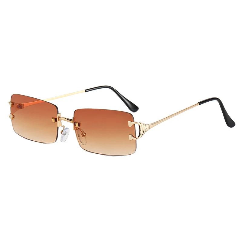 

Superhot Eyewear 47900 Fashion 2021 Sun Glasses Women Rimless Small Rectangle Sunglasses