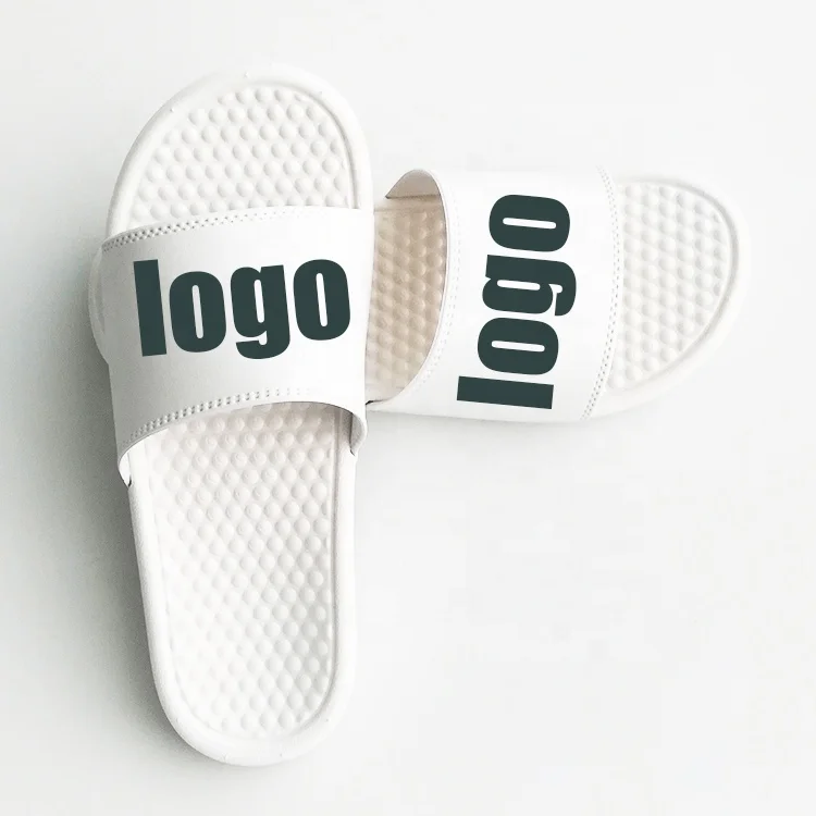 

Basic Design Custom Printing Logo Pattern Slip On Plain Massage sole Women's Sandals Open Toe Slides Slide-on Causal Slippers