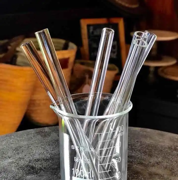 

Crazy Glasses Crystal Quartz Straws Borosilicate Glass Drinking Straw, Transparent