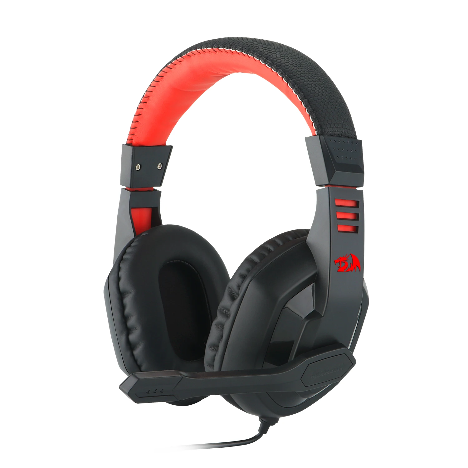 

Popular Redragon H120 Over Ear Gold-plated USB PC Gaming Headset, Black and red