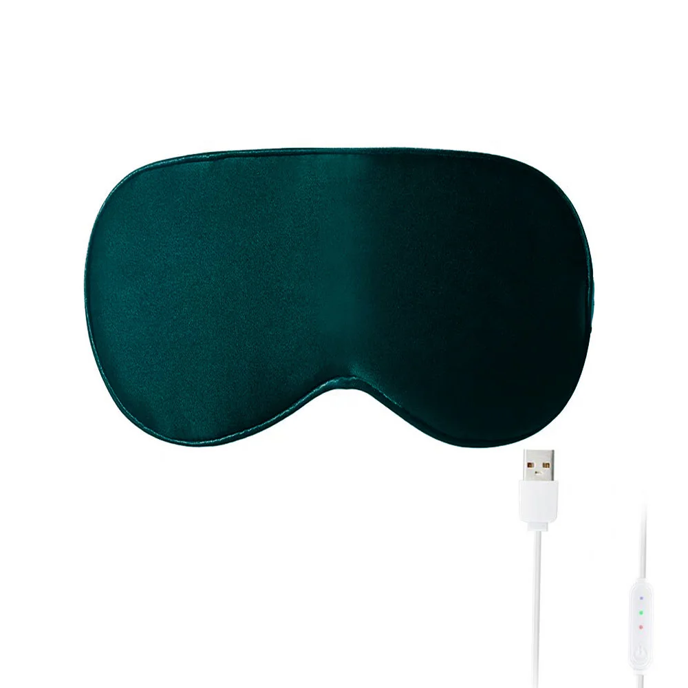 

Hot Sale Graphene Eye Mask Real Silk Heating Eye Masks USB Cable High Quality Electiric Heated Products