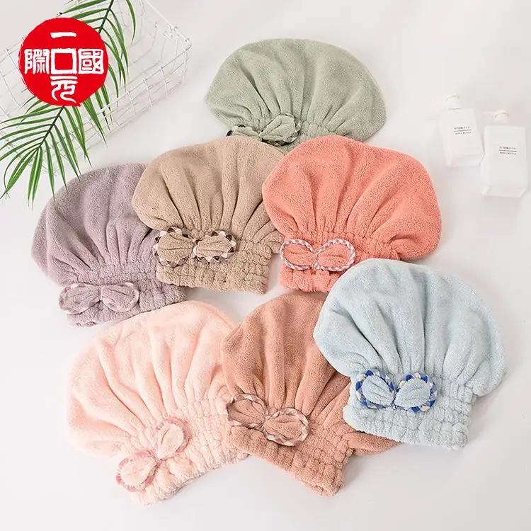 

New Quick Drying Lady Bath Towel Dry Hair Microfiber Bath Towel Hair Dry Shower Cap