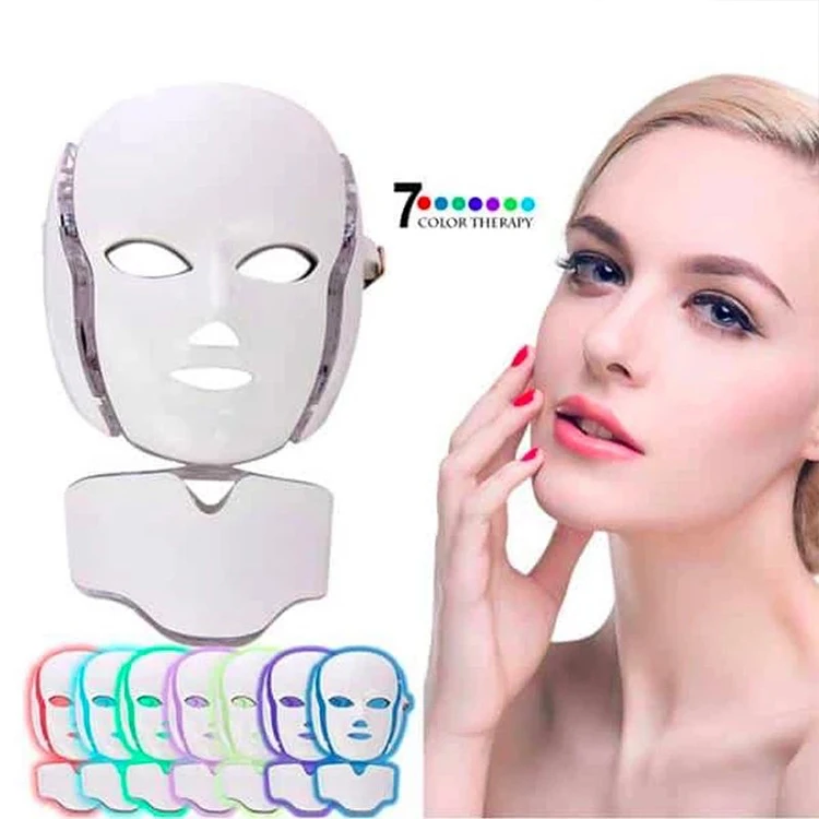 

Best selling Home Use 7 Colors LED Light Therapy Skin Rejuvenation with Neck Face Beauty Machine