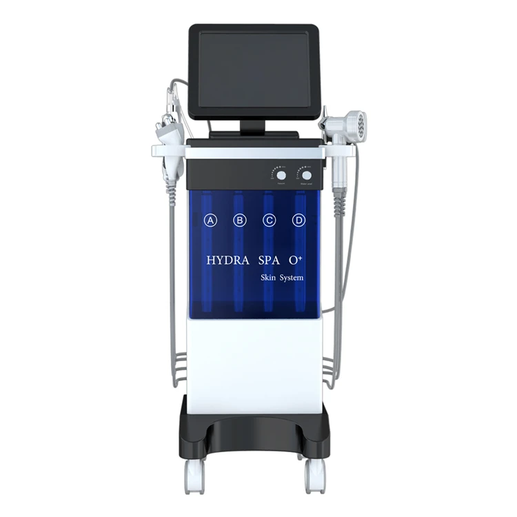 

Custom Logo Professional Aqua Skin Scrubber Peel Facial Solution Machine H2o2 Spa Hydra Machine, White/black