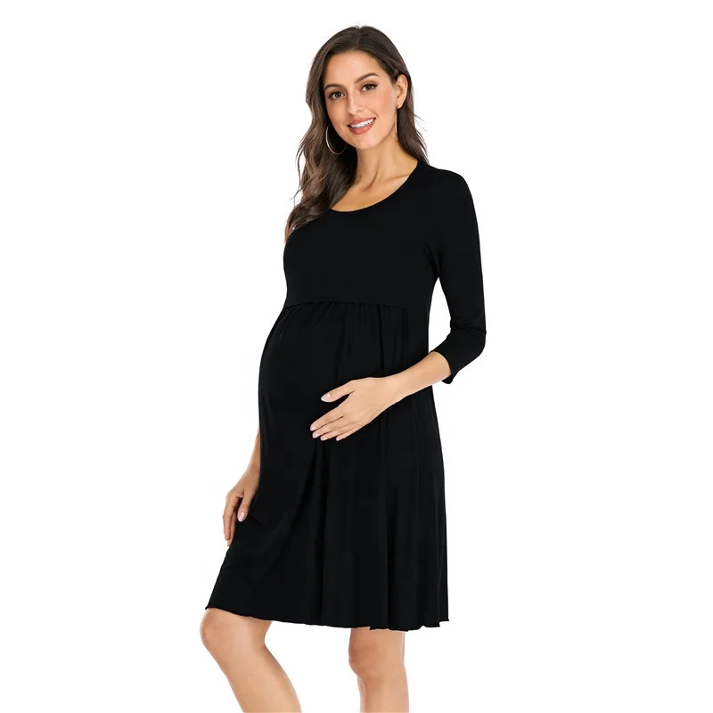 

H0020 Maternity Dresses Maternity Pregnant Sleeveless Solid Straight Dress Casual maternity Clothes Dress for pregnant, See below pictures showed