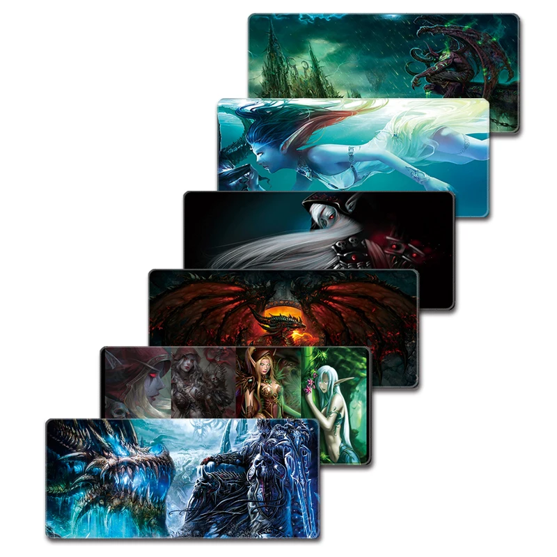 

Game World of warcraft Game computer super large natural rubber original customized lock edge multi-color mouse pad