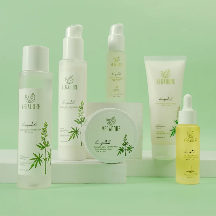 

Hempila Best women beauty skin care wholesale oem skin care products Hemp cbd set