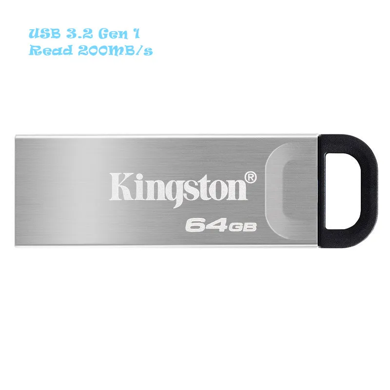 

Authentic Quality Pen Flash Drive Kingston DTKN USB 3.2 Metal Customize USB Flash Drive, Silver