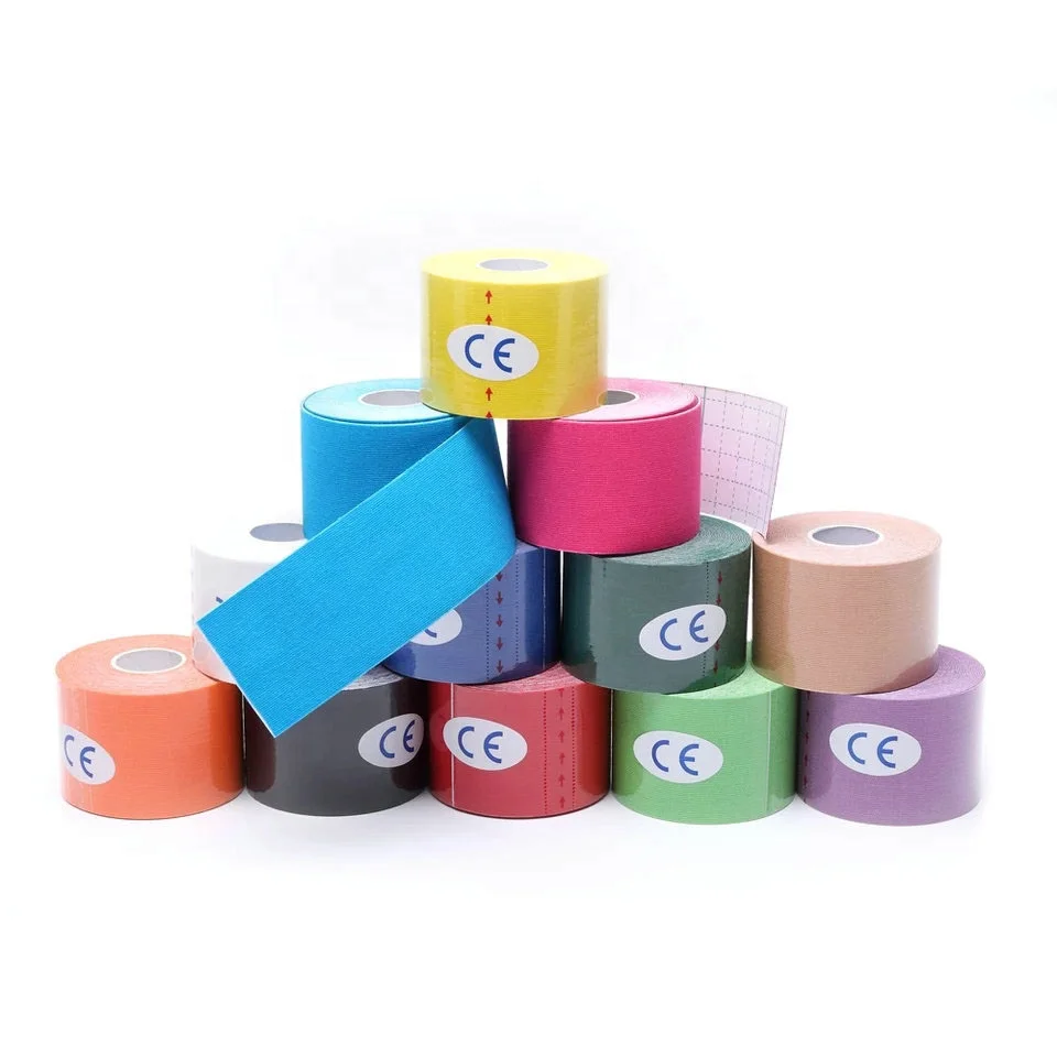 

TY Kinesiology Tape Muscle Bandage Sports Cotton Elastic Adhesive Strain Injury Tape Knee Muscle Pain Relief, Picture