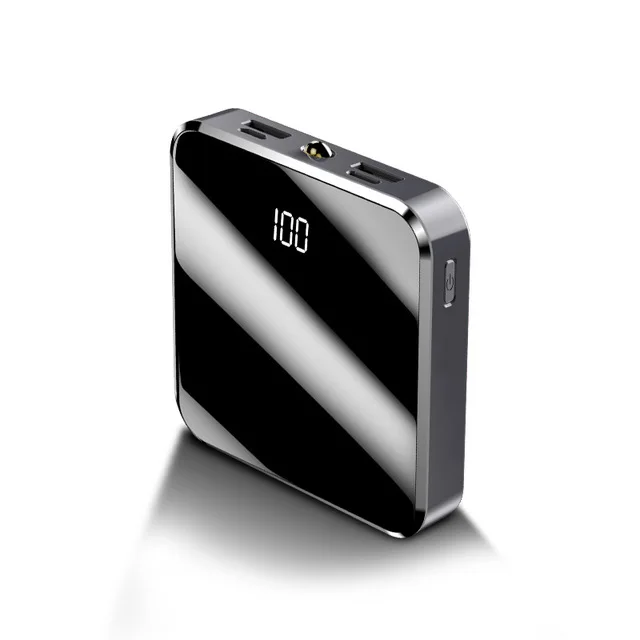 2020 Portable Fast Charging mobile Phone Powerbank Gift Pocket Digital dising light 10000mah 20000mah mini power bank for iphone - ANKUX.COM