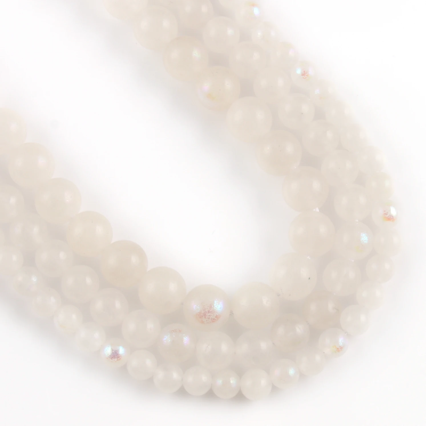 

Wholesale 6/8/10MM Transparent White Moonstone Beads for Jewelry DIY Making