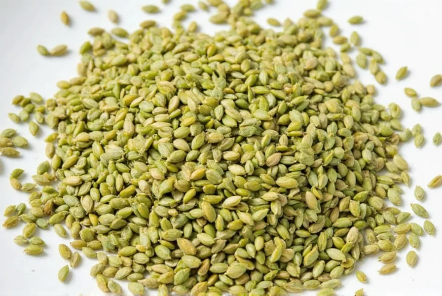 Cup of fennel tea with seeds floating
