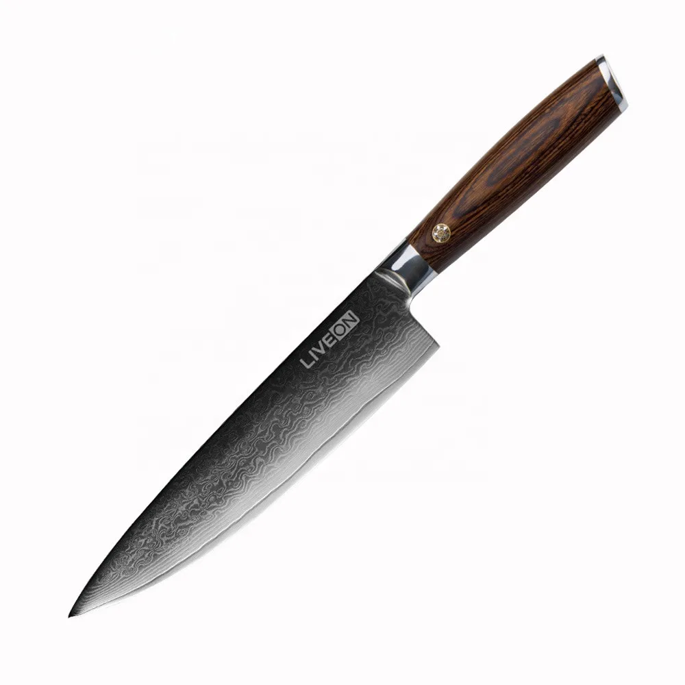 

Professional OEM/ODM Wholesale Custom 67 Layer Damascus Steel Kitchen Chef Knife