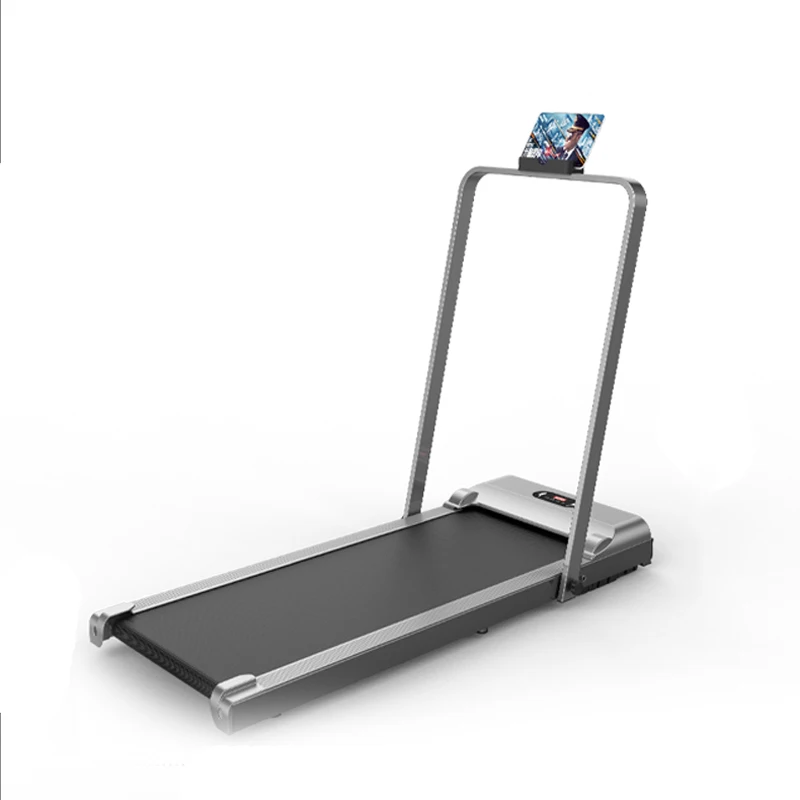 

Small Treadmill Household High Load-Bearing Folding Walking Machine Noise Reduction Walking Machine Treadmill, Silver grey/pink